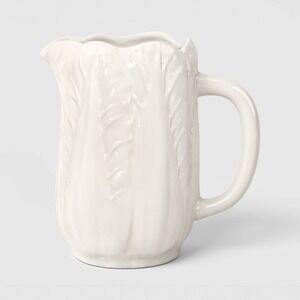 69 fl oz Stoneware Radicchio Pitcher White - Threshold, Target Easter 2026